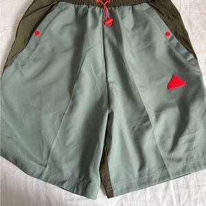 Adidas Olive Green Athletic Shorts
